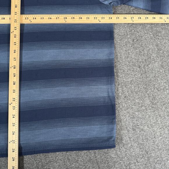 Patagonia Hoodie Mens Large Blue Lightweight Fjord Flannel Hoody Striped Organic - Picture 2 of 16